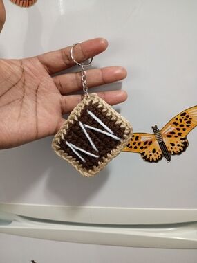 4pc Handmade Crochet Poptart Keychain